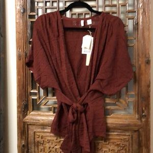 Anthropologie wrap top. New